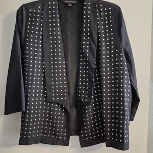 Rock & Republic Black Blazer with Silver Studs